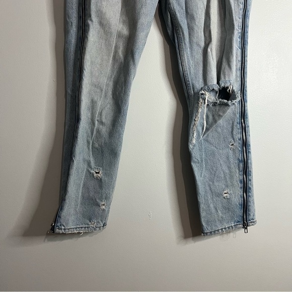 Abercrombie & Fitch Side Zippered Girlfriend Jeans 28|6R - Picture 4 of 5